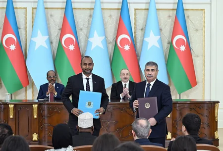 Ceremony held to exchange documents signed between Azerbaijan and Somalia