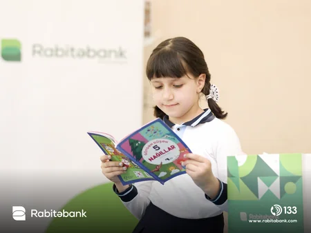 Rabitəbankdan Ümumdünya Kitab Günündə Ağdam kənd məktəbinə dəstək