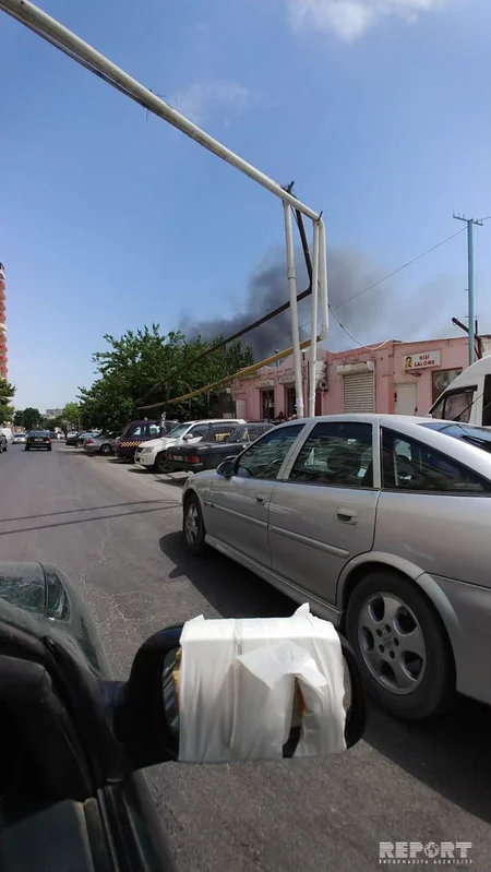 Bakıda daha bir yanğın olub - FOTO