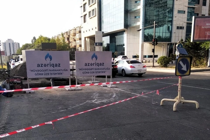 Bakının bir neçə ərazisinə qaz verilişində fasilə olacaq