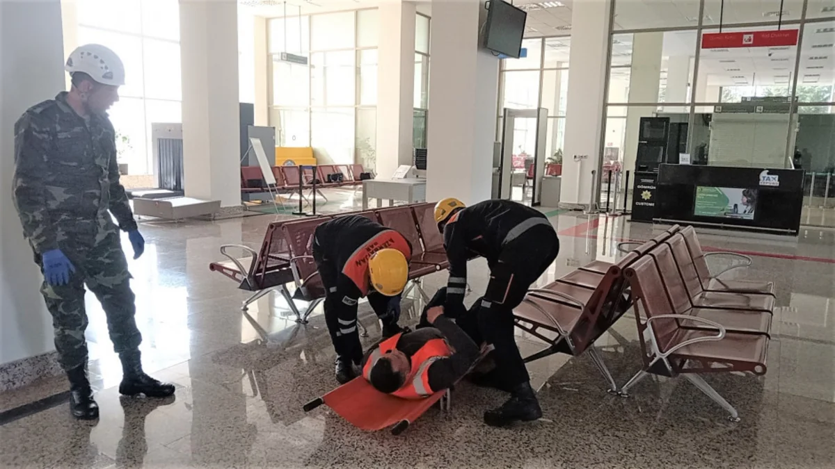 FHN Qəbələ Beynəlxalq Aeroportunda təlim keçirib
