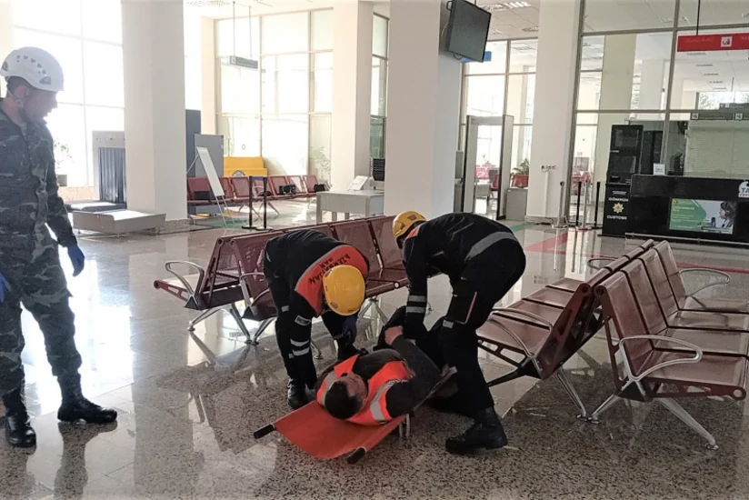 FHN Qəbələ Beynəlxalq Aeroportunda təlim keçirib