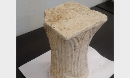 TAP discovers column capital part of 6th Century religious monument