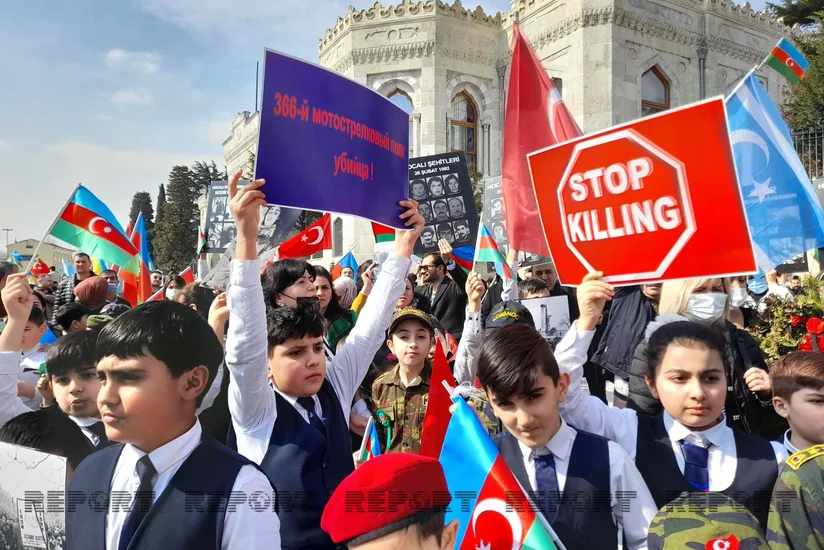 Beyazit meydanında Xocalı soyqırımının 30-cu ildönümü ilə əlaqədar aksiya keçirilib