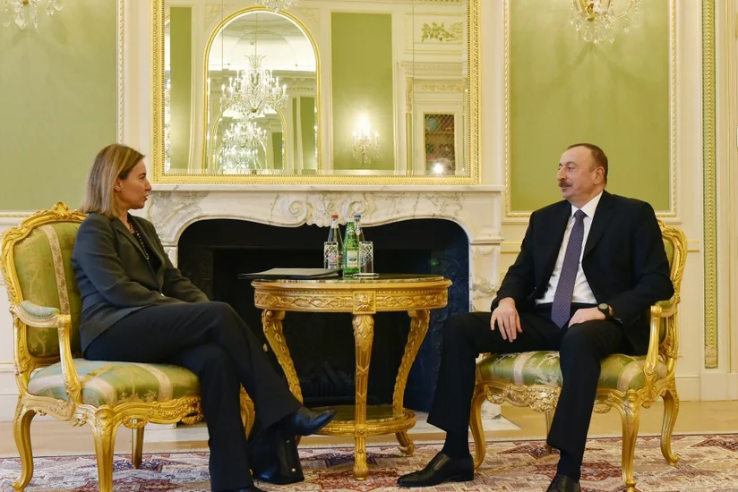 Azərbaycan Prezidenti ilə Avropa İttifaqının ali nümayəndəsi arasında görüş keçirilib