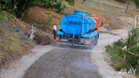 İsmayıllının Zərgəran avtomobil yolu təmir edilir