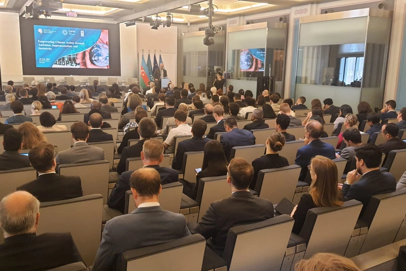 Yalçın Rəfiyev Brüsseldə keçirilən konfransda iqlim dəyişikliyi məsələlərini müzakirə edib