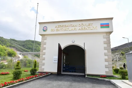 President Ilham Aliyev, First Lady Mehriban Aliyeva inaugurate Zarislichay pumping station in village of Dashalti