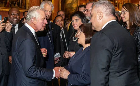 Sahibə Qafarova Britaniya Kraliçasının vida mərasimində iştirak edib