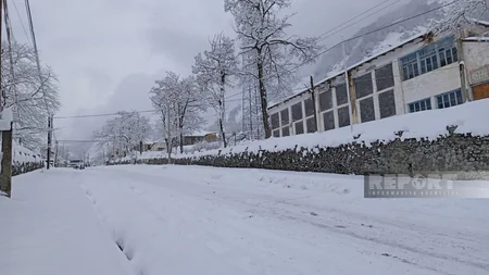 İlisuya 35 santimetr qar yağıb - FOTOREPORTAJ