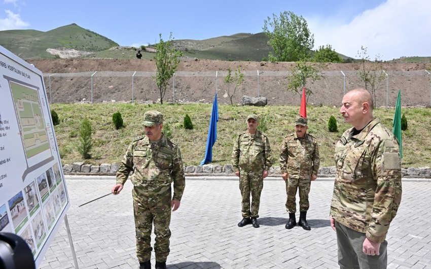 Prezident İlham Əliyev Kəlbəcərdə hərbi hospitalın açılışında iştirak edib