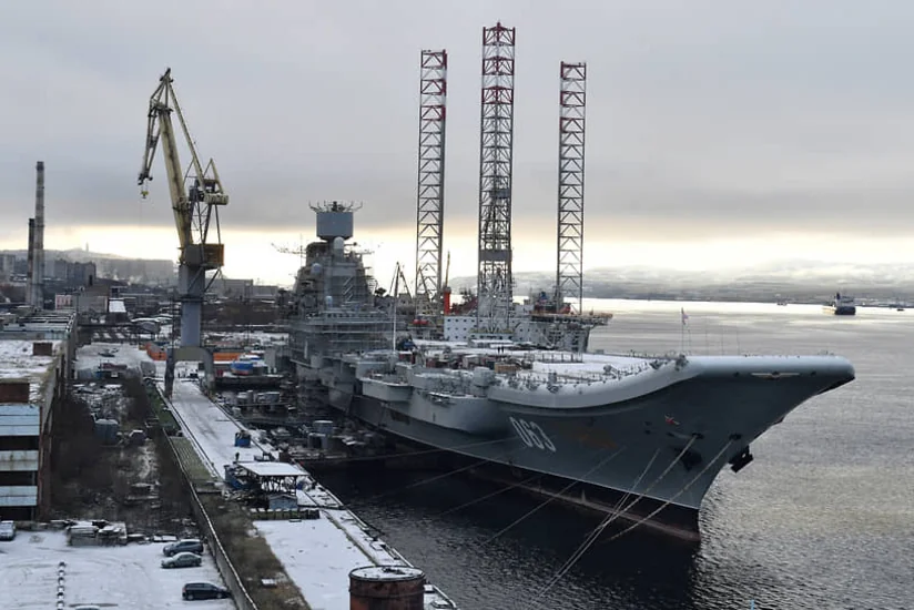 На авианесущем крейсере Адмирал Кузнецов произошел пожар
