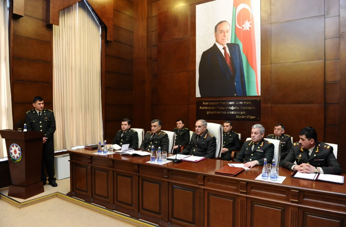 Respublika Hərbi Prokurorluğunda geniş kollegiya iclası keçirilib