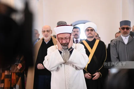 Collective prayer held in Aghdam's Juma Mosque after 31 years