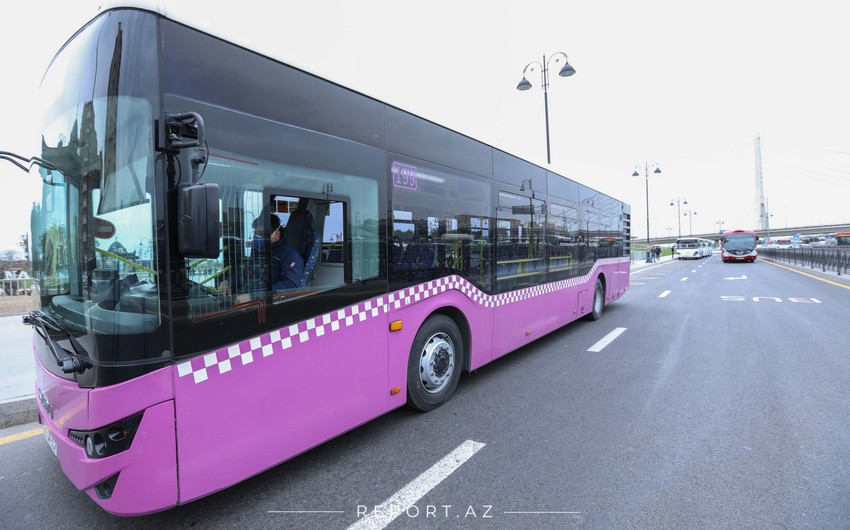 Bakıda sərnişin avtobuslarının mühafizəsi gücləndirilir