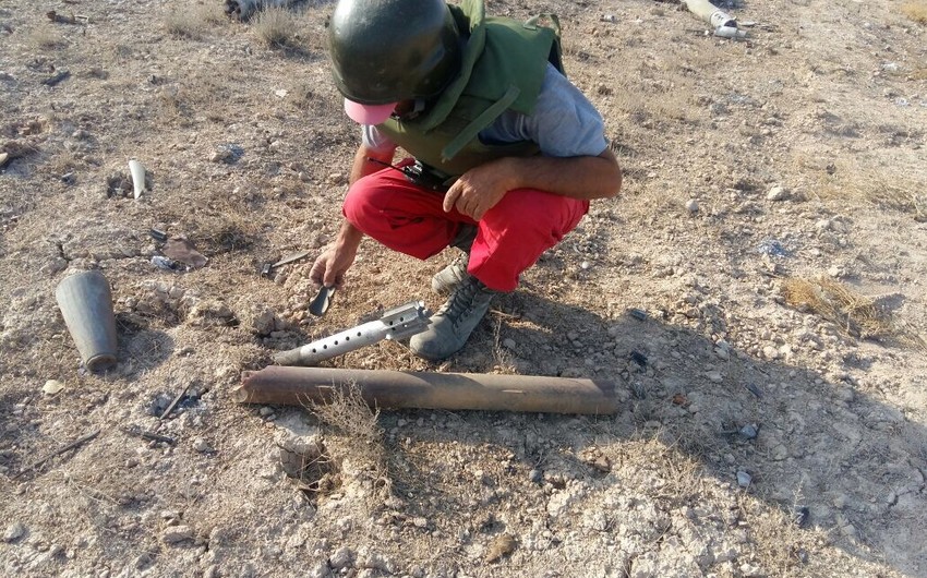 Xızıda 616 ədəd partlamamış hərbi sursat aşkarlanıb