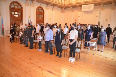 Şəhid ədliyyə kapitanının anım mərasimi keçirilib