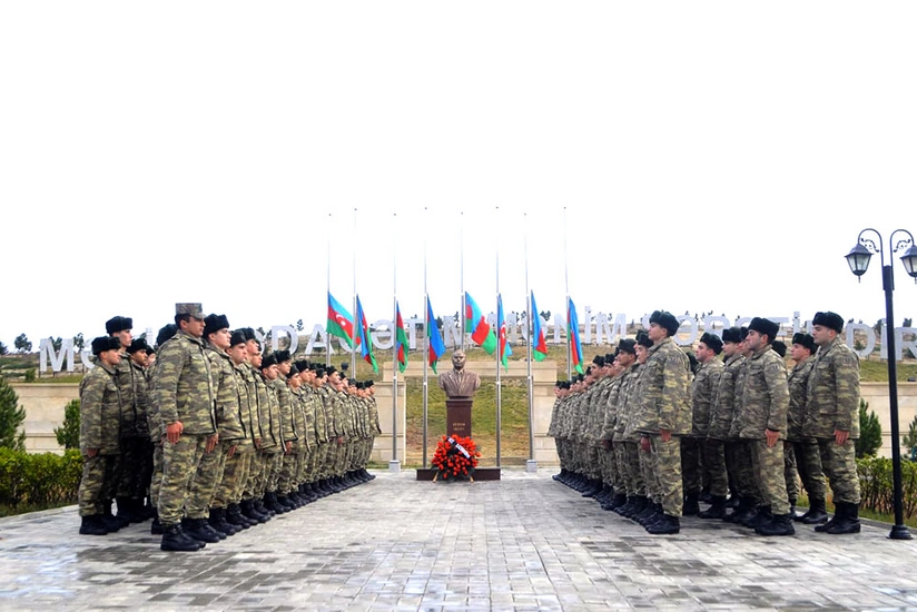 Series of events held in Azerbaijani Army on National Leader's Remembrance Day