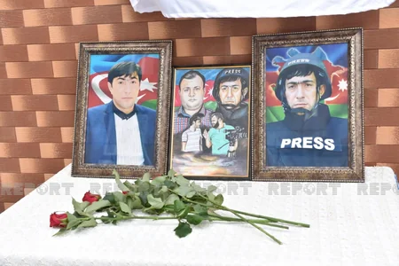 Bakıda şəhid jurnalist Məhərrəm İbrahimovun xatirə lövhəsinin açılış olub