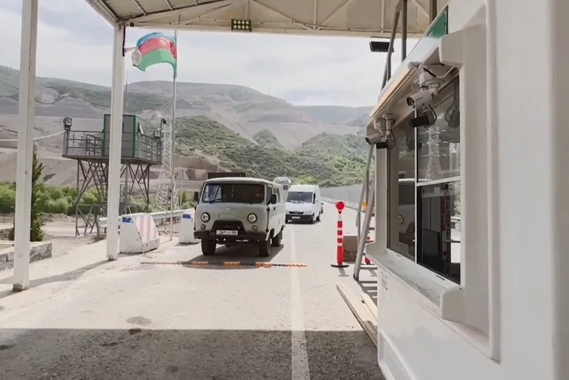 Laçında nəzarət-buraxılış məntəqəsində avtomobillərin normal keçidi təmin olunub