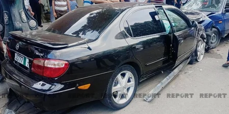 Цепная авария в Гяндже, есть пострадавшие