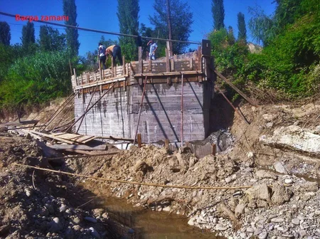 ​Göyçayda sel sularının dağıtdığı körpü bərpa edilib