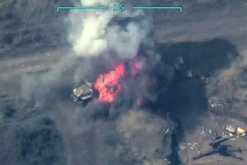 Düşmənin daha bir neçə hərbi texnikası məhv edildi