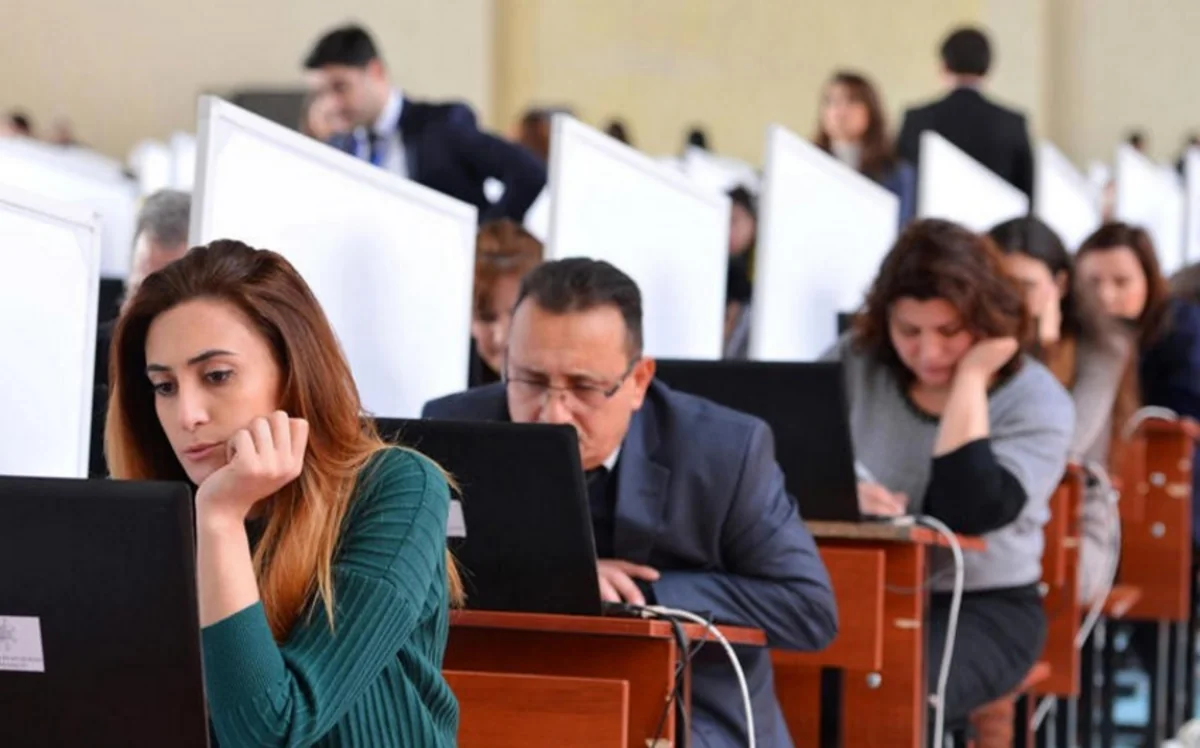 Dövlət qulluğuna qəbul üçün keçirilən test imtahanları yekunlaşdı