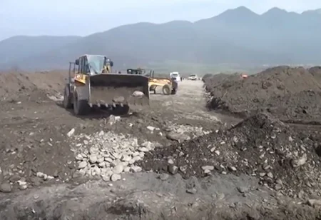 Qorağan-Qax-Zaqatala avtomobil yolu yenidən qurulur - FOTO