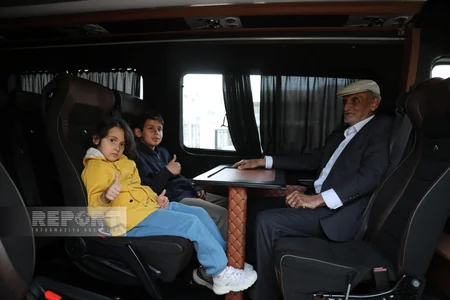 Bakıdan yola salınan köç Kəngərliyə çatıb, mənzillərin açarları təqdim edilib - YENİLƏNİB-2