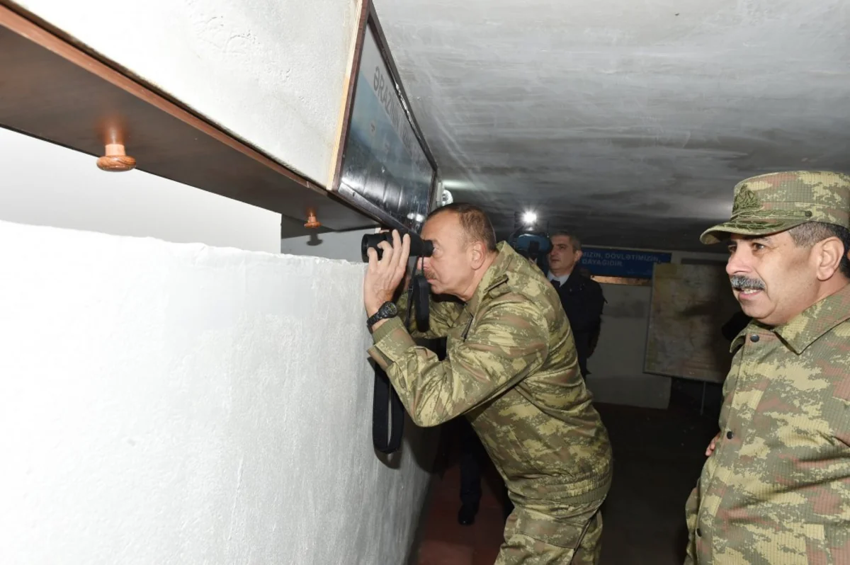 President Ilham Aliyev visited frontline, viewed enemy’s positions