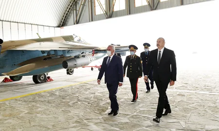 İlham Əliyev Əlahiddə Ümumqoşun Ordunun hərbi aerodromunun açılışında iştirak edib - YENİLƏNİB